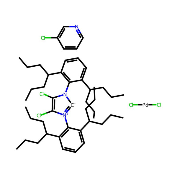 (SP-4-1)-[1,3-Bis[2,6-bis(1-ethylpropyl)phenyl]-4,5-dichloro-1,3-dihydro-2H-imidazol-2-ylidene]dichloro(3-chloropyridine-κN)palladium|CS-0618602|1435347-24-2