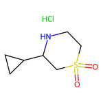 3-Cyclopropylthiomorpholine 1,1-dioxide hydrochloride|CS-0482229|1361218-99-6