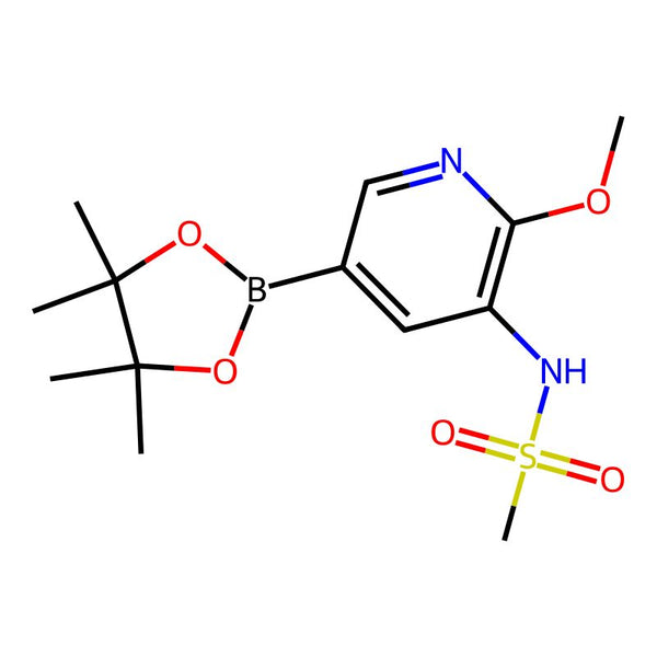 N-[2-Methoxy-5-(4,4,5,5-tetramethyl-1,3,2-dioxaborolan-2-yl)pyridin-3-yl]methanesulfonamide|CS-0061094|1083326-75-3