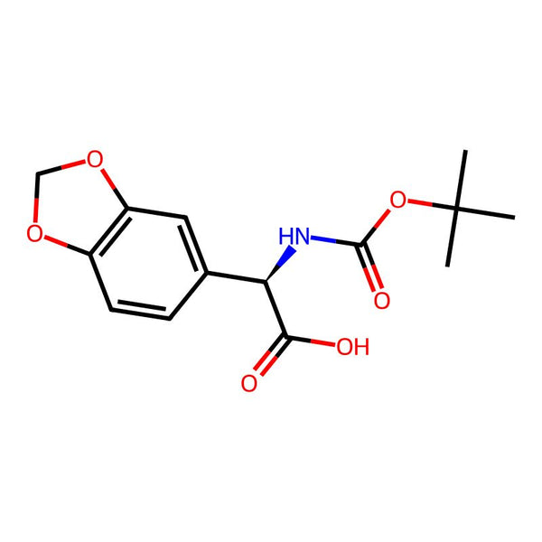 (R)-2-(Benzo[d][1,3]dioxol-5-yl)-2-((tert-butoxycarbonyl)amino)acetic acid|CS-0527421|73101-12-9