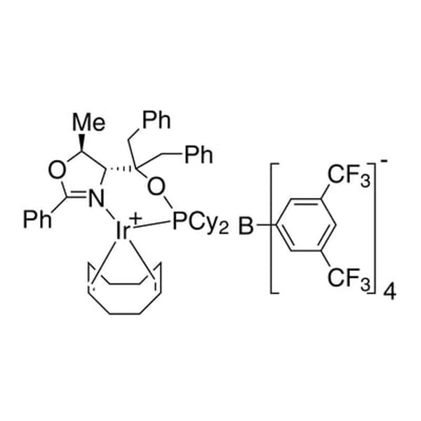 ((4S,5S)-(-)-O-[1-Benzyl-1-(5-methyl-2-phenyl-4,5-dihydrooxazol-4-yl)-2-phenylethyl]-dicyclohexylphosphinite)(1,5-COD)iridium(I) tetrakis(3,5-bis(trifluoromethyl)phenylborate, min. 97% (S,S)-[COD]Ir[c|77-5010|583844-38-6