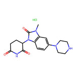 3-(3-Methyl-2-oxo-5-(piperazin-1-yl)-2,3-dihydro-1H-benzo[d]imidazol-1-yl)piperidine-2,6-dione hydrochloride|CS-1174406|2573305-61-8