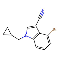 4-Bromo-1-cyclopropylmethyl-1H-indole-3-carbonitrile, 95%|07-0454|2270905-63-8