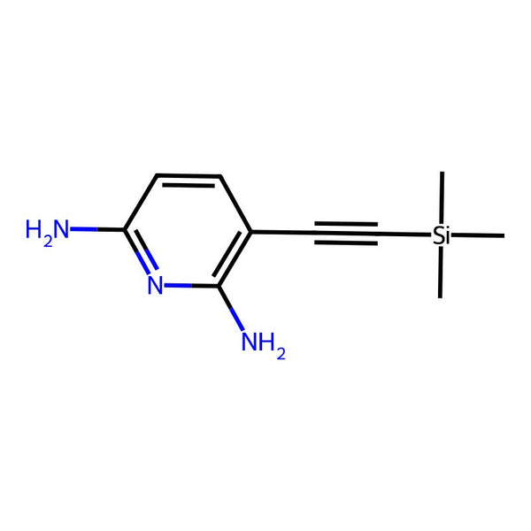 3-Trimethylsilanylethynyl-pyridine-2,6-diamine, 95%|07-0269|936342-41-5