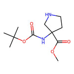 Methyl 3-((tert-butoxycarbonyl)amino)pyrrolidine-3-carboxylate|CS-0169332|1382035-21-3