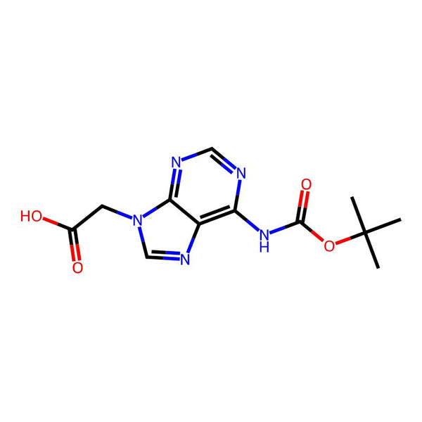 2-(6-((tert-Butoxycarbonyl)amino)-9H-purin-9-yl)acetic acid|CS-0699130|186046-99-1
