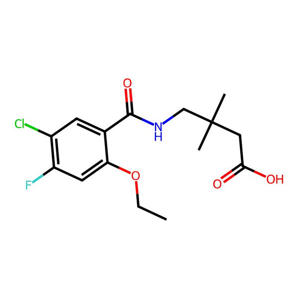 4-(5-Chloro-2-ethoxy-4-fluorobenzamido)-3,3-dimethylbutanoic acid|CS-0102785|1805818-57-8