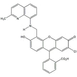 2-{2-Chloro-6-hydroxy-5-[2-methylquinolin-8-ylaminomethyl]-3-oxo-3H-xanthen-9-yl}benzoic acid FL|07-0293|905982-78-7