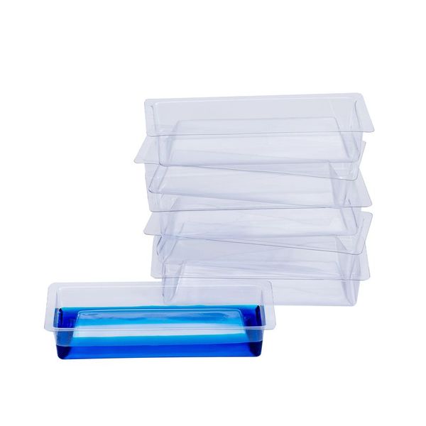 biologix 55ml capacity clear pvc non-sterile solution basins.  100 basins/pack, 8 packs/case|25-0052