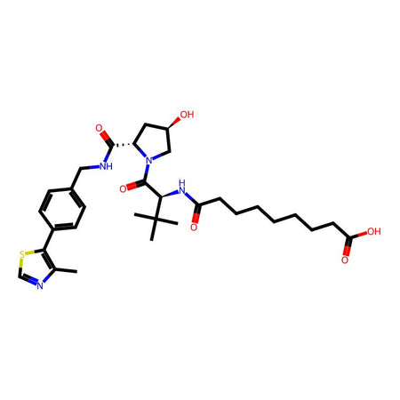 9-[[(S)-1-[(2S,4R)-4-Hydroxy-2-[[4-(4-methyl-5-thiazolyl)benzyl]carbamoyl]-1-pyrrolidinyl]-3,3-dimethyl-1-oxo-2-butyl]amino]-9-oxononanoic acid, 95%|9417472|2172819-76-8