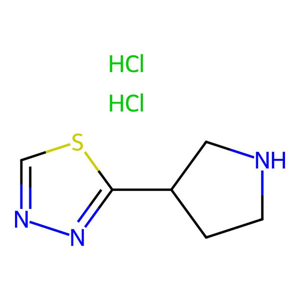 2-(Pyrrolidin-3-yl)-1,3,4-thiadiazole dihydrochloride|CS-0343651|2416231-41-7