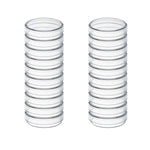 biologix 150x15mm clear polystyrene sterile petri dish with triple-vented lid. petri dishes feature stackable design. 10/pack, 20 packs/case|66-1515