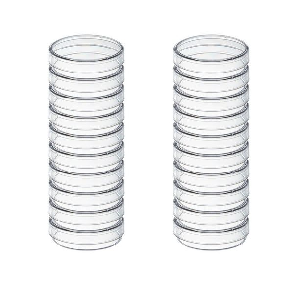 biologix 150x15mm clear polystyrene sterile petri dish with triple-vented lid. petri dishes feature stackable design. 10/pack, 20 packs/case|66-1515