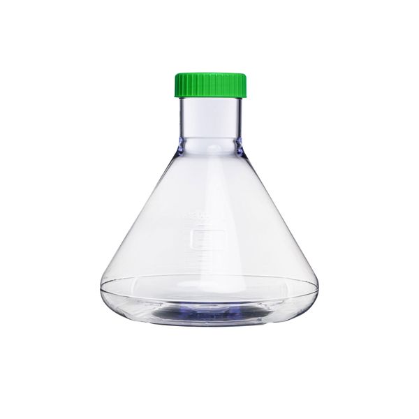 3L PC  Erlenmeyer Culture Flasks with vent cap, Individual package, 4 Pcs/Case|07-0330
