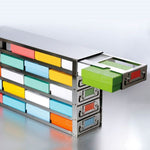 side access drawer freezer racks, 560*140*240mm, for side access, stainless steel, 4 drawers, 4*4,fits for 2’’ standard 16 boxes,1 piece/case|99-5216B