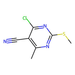 4-Chloro-6-methyl-2-(methylthio)pyrimidine-5-carbonitrile|CS-0153746|1208170-17-5
