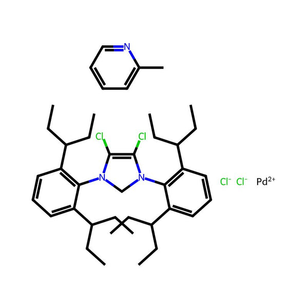 (SP-4-1)-[1,3-Bis[2,6-bis(1-ethylpropyl)phenyl]-4,5-dichloro-1,3-dihydro-2H-imidazol-2-ylidene]dichloro(2-methylpyridine)palladium|CS-0618599|1612891-29-8