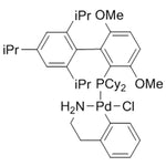 Chloro[2-(dicyclohexylphosphino)-3,6-dimethoxy-2',4',6'-tri-i-propyl-1,1'-biphenyl][2-(2-aminoethyl)phenyl]palladium(II), min. 98% [BrettPhos Palladacycle Gen. 1]|46-0267|1148148-01-9