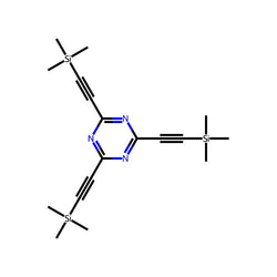 2,4,6-Tris((trimethylsilyl)ethynyl)-1,3,5-triazine|CS-0379341|155202-89-4