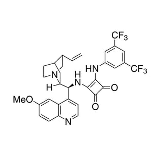 3-[[3,5-Bis(trifluoromethyl)phenyl]amino]-4-[[(8α;,9S)-6'-methoxycinchonan-9-yl]amino]-3-cyclobutene-1,2-dione, 95%, (99% ee)|07-8436|1256245-84-7