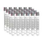 cryoking 5.0ml clear polypropylene sterile cryovials with external thread and white caps assembled.  cryovials come with side barcode and marked graduations.25 cryovials/bag, 20 bags/pack, 2 packs/cas|88-6500S