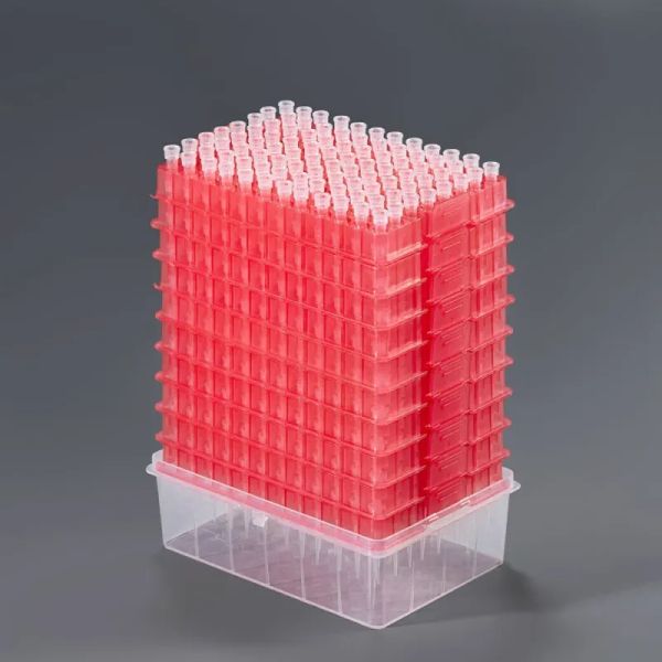 0.1 to 10 μl, universal fit tips, dnase/rnase free, sterile, refill pack, 32mm, low retention. 96 tips/rack, 10 racks/unit, 10 units/case|21-R0011S