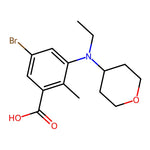 5-Bromo-3-(ethyl(tetrahydro-2H-pyran-4-yl)amino)-2-methylbenzoic acid|CS-M2414|1403257-81-7