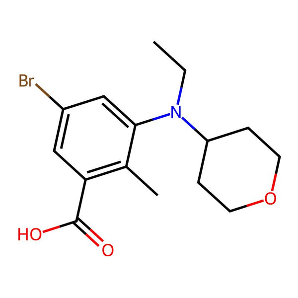 5-Bromo-3-(ethyl(tetrahydro-2H-pyran-4-yl)amino)-2-methylbenzoic acid|CS-M2414|1403257-81-7