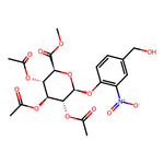 (2S,3R,4S,5S,6S)-2-(4-(Hydroxymethyl)-2-nitrophenoxy)-6-(methoxycarbonyl)tetrahydro-2H-pyran-3,4,5-triyl triacetate|CS-0142109|148579-94-6