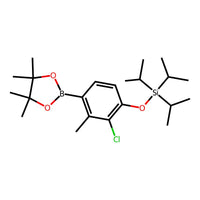 [2-Chloro-3-methyl-4-(4,4,5,5-tetramethyl-1,3,2-dioxaborolan-2-yl)phenoxy]triisopropylsilane|CS-0035211|1799612-13-7