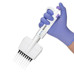 biologix micropette plus 8 channel mechanical pipettes. micropette plus features eight-channel adjustable volume in 0.5ul increments ranging from 50-300μl. price/each|01-2830