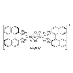 Dimethylammonium dichlorotri(mu-chloro)bis[(R)-(+)-2,2'-bis(diphenylphosphino)-1,1'-binaphthyl]diruthenate(II) [NH2Me2][{RuCl((R)-binap)}2(mu-Cl)3]|44-0510|199684-47-4