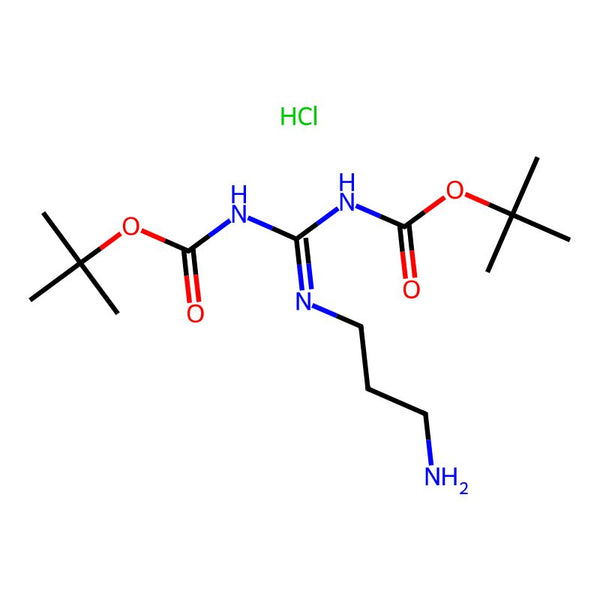 Carbamic acid, [(3-aminopropyl)carbonimidoyl]bis-, bis(1,1-dimethylethyl) ester, monohydrochloride|CS-0884753|168827-63-2