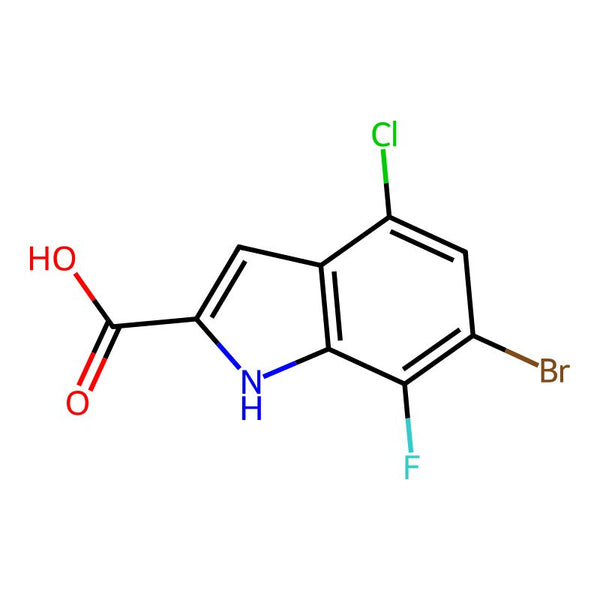 6-Bromo-4-chloro-7-fluoro-1H-indole-2-carboxylic acid|CS-1299984|3077376-53-2