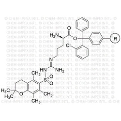 Nw-(2,2,5,7,8-Pentamethylchroman-6-sulfonyl)-D-arginine-2-chlorotrityl resin (0.3 - 0.9 meq/g, 200 -|03452