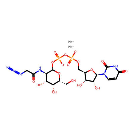 Uridine 5'-diphospho-N-acetylazidogalactosamine disodium salt, 95%|9185397|653600-61-4