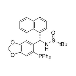 [S(R)]-N-[(S)-[6-(Diphenylphosphino)benzo[d][1,3]dioxol-5-yl]-1-naphthalenylmethyl]-2-methyl-2-propanesulfinamide, 95%|15-8356