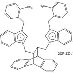11,12-Bis[N-(2-methylbenzyl)-1H-benzimidazolium-3-methylene]-9,10-dihydro-9,10-ethanoanthracene bis(trifluoromethanesulfonate), min. 95%|07-0082
