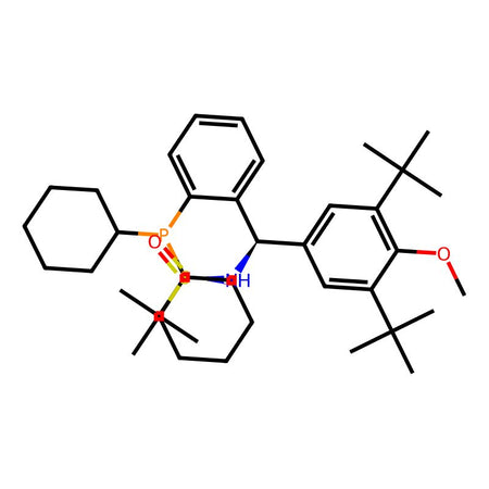 [S(R)]-N-[(R)-[3,5-Bis(1,1-dimethylethyl)-4-methoxyphenyl][2-(dicyclohexylphosphino)phenyl]methyl]-2-methyl-2-propanesulfinamide, 95%|9223466|2565792-75-6