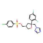 ((3S,5R)-5-((1H-1,2,4-Triazol-1-yl)methyl)-5-(2,4-difluorophenyl)tetrahydrofuran-3-yl)methyl 4-chlorobenzenesulfonate|CS-0157409|175712-02-4