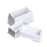 biologix 100ml capacity white polystyrene sterile solution basins.  basins come individually wrapped.  50/case|25-1100