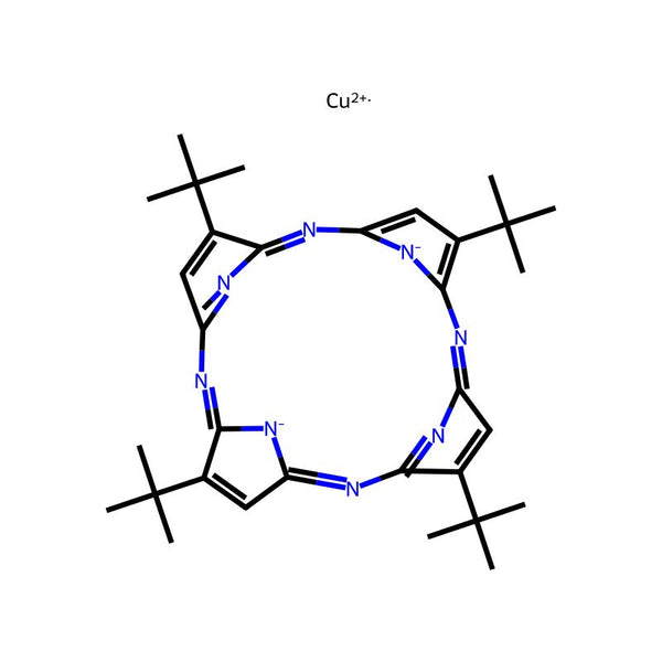 Copper, [2,7,12,17-tetrakis(1,1-dimethylethyl)-21H,23H-porphyrazinato(2-)-κN21,κN22,κN23,κN24]-, (SP-4-1)-|CS-0564982|65124-35-8