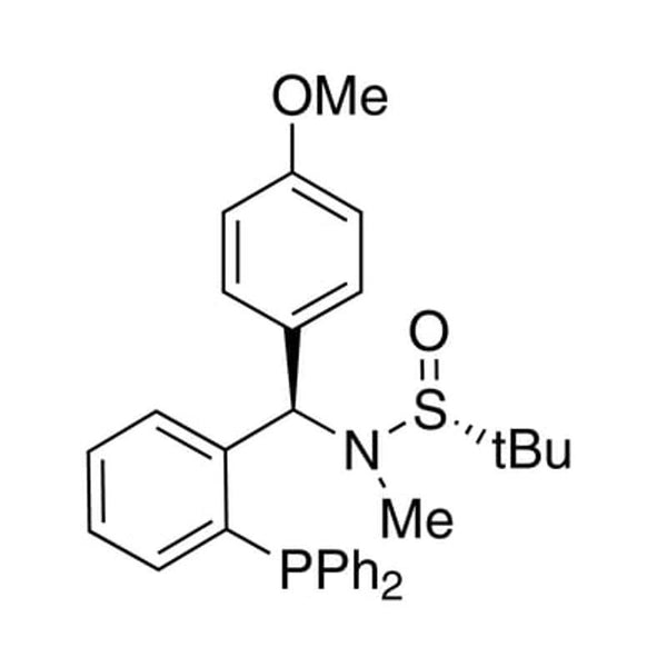 [S(R)]-N-[(R)-[2-(Diphenylphosphino)phenyl](4-methoxyphenyl)methyl]-N,2-dimethyl-2-propanesulfinamide, 95%|15-8338