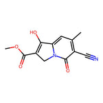 Methyl 6-cyano-1-hydroxy-7-methyl-5-oxo-3,5-dihydroindolizine-2-carboxylate|CS-0128973|73427-92-6
