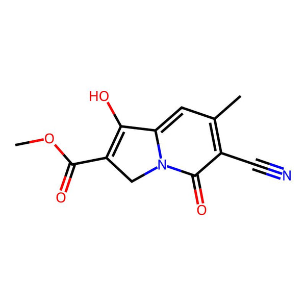 Methyl 6-cyano-1-hydroxy-7-methyl-5-oxo-3,5-dihydroindolizine-2-carboxylate|CS-0128973|73427-92-6