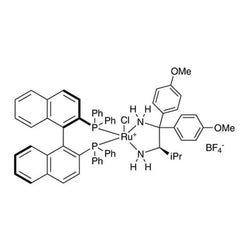 Chloro[(R)-(-)-2,2'-bis(diphenylphosphino)-1,1'-binaphthyl][(R)-1,1-bis(4-methoxyphenyl)-3-methylbutane-1,2-diamine]ruthenium(II) tetrafluoroborate, min. 97%|44-0136