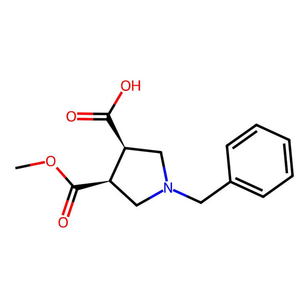 cis-1-Benzyl-4-methoxycarbonyl-pyrrolidine-3-carboxylic acid|CS-0183721|165036-59-9