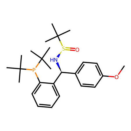 [S(R)]-N-[(S)-(4-Methoxyphenyl)[2-(di-tert-butylphosphino)phenyl]methyl]-2-methyl-2-propanesulfinamide, 95%|9223205|2561513-53-7