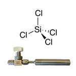 Silicon(IV) chloride, fiber optic grade (99.9999%-Si, 50ppm-Fe) PURATREM, 98-0147, contained in a 50 ml electropolished Swagelok? cylinder (96-1077) for CVD/ALD|98-4027|10026-04-7