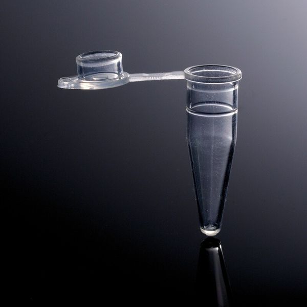 biologix 0.2ml clear polypropylene non-sterile conical bottom (thin wall) pcr tubes with attached flat top caps.  1,000 tubes/pack, 10 packs/case|60-0082